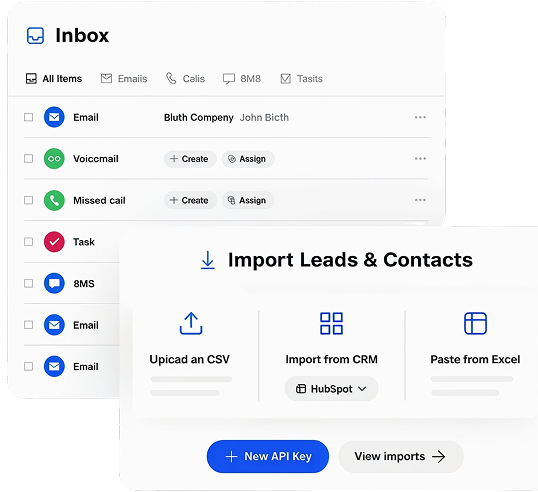 Avyukta CRM Web Application Interface